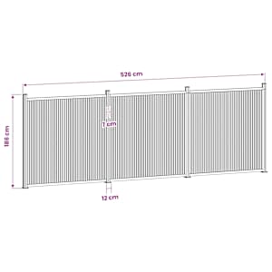 Plotový panel 3 pcs WPC a hliník Černá - obrázek 6