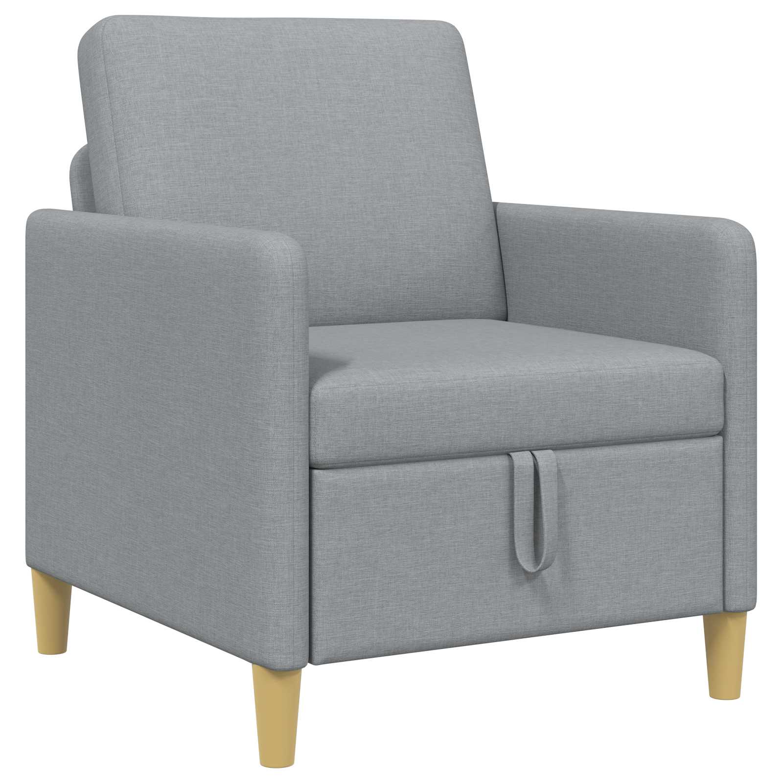 Sofa s shrambo Svetlo siva 72 x 78 x 87 cm Poliester - slika 2