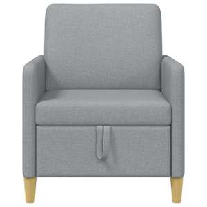 Sofa s úložným prostorem Světle šedá 72 x 78 x 87 cm Polyester - obrázek 5