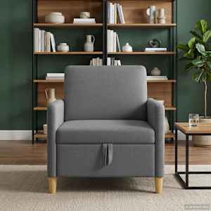Sofa s úložným prostorem Tmavě šedá 72 x 78 x 87 cm Polyester - obrázek 3