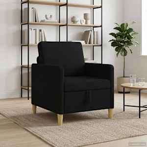 Sofa s úložným prostorem Černá 72 x 78 x 87 cm Polyester - obrázek 3