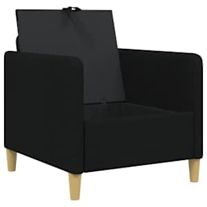 Sofa s úložným prostorem Černá 72 x 78 x 87 cm Polyester - obrázek 4