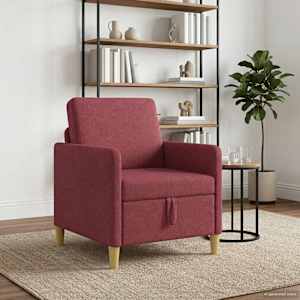 Sofa s shrambo Vinorodna rdeča 72 x 78 x 87 cm Poliester