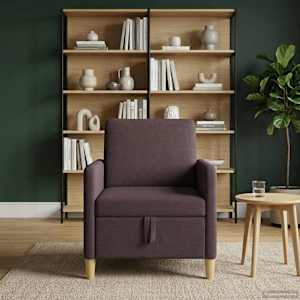 Sofa s shrambo Temno rjava 72 x 78 x 87 cm Poliester