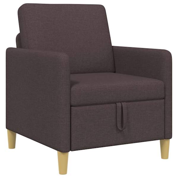 vidaXL Sohva koos hoiuruumiga Tume pruun 72 x 78 x 87 cm Pol&uuml;ester