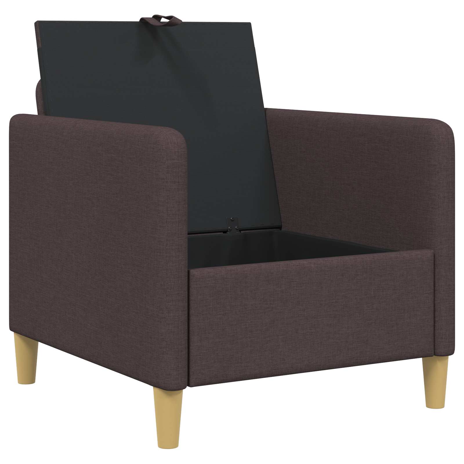 Sofa s shrambo Temno rjava 72 x 78 x 87 cm Poliester - slika 4
