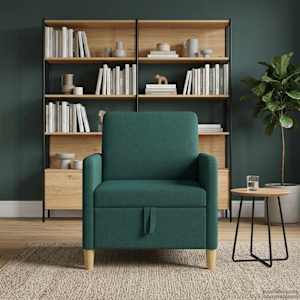 Sofa s úložným prostorem Tmavě zelená 72 x 78 x 87 cm Polyester - obrázek 3