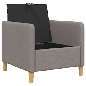 Sofa s úložným prostorem Taupe 72 x 78 x 87 cm Polyester - obrázek 4