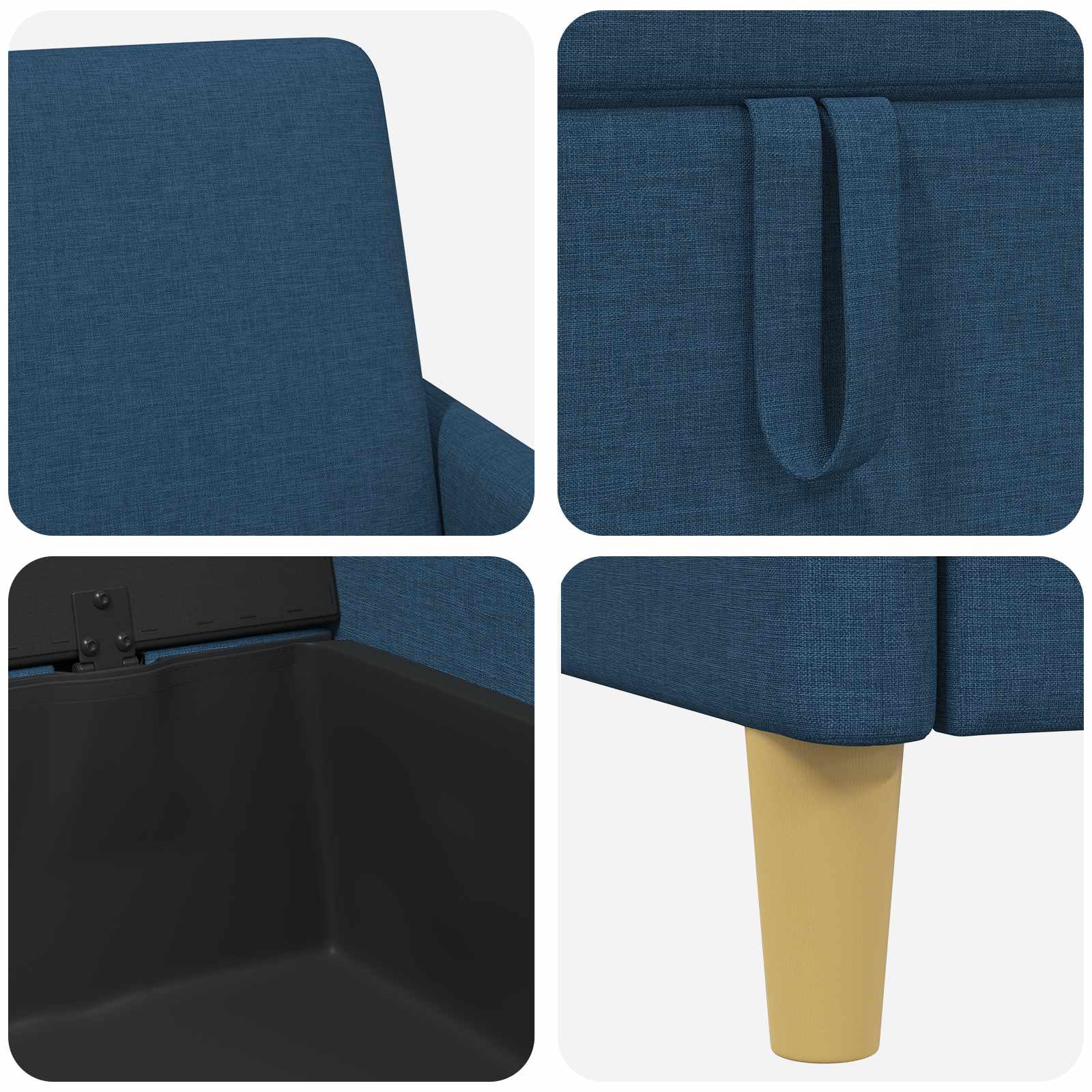 Sofa s shrambo Modra 72 x 78 x 87 cm Poliester - slika 7