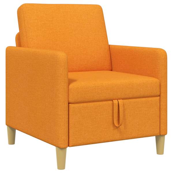 vidaXL Sohva koos hoiuruumiga Tume Kollane 72 x 78 x 87 cm Pol&uuml;ester