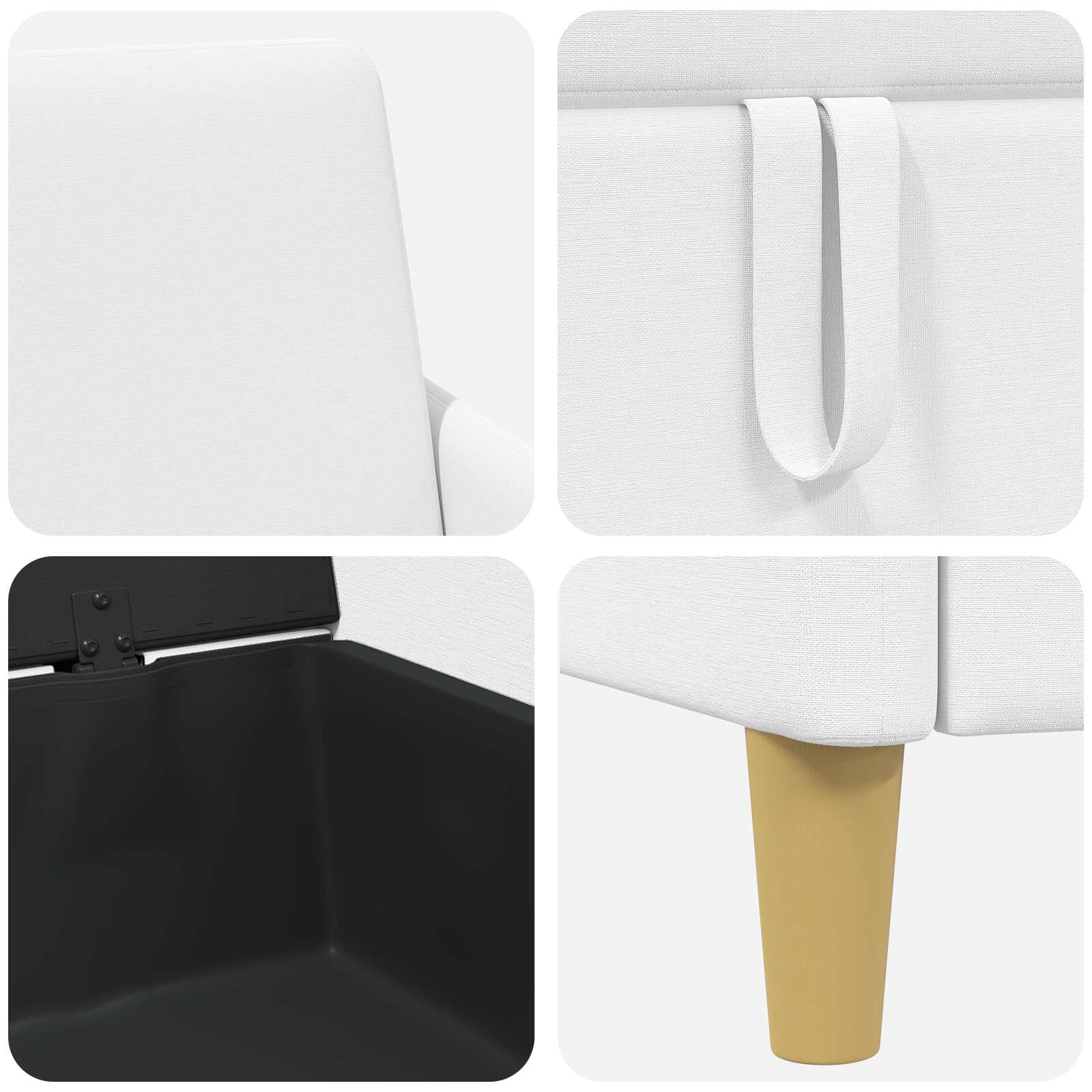 Sofa s shrambo Bela 72 x 78 x 87 cm Poliester - slika 7