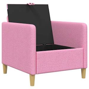 Sofa s úložným prostorem Růžová 72 x 78 x 87 cm Polyester - obrázek 4