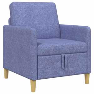 vidaXL Sohva koos hoiuruumiga Jeans sinine 72 x 78 x 87 cm Pol&uuml;ester