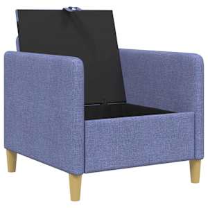 Sofa s úložným prostorem Modrá džínovina 72 x 78 x 87 cm - obrázek 4