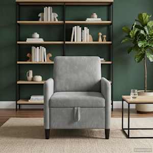 Sofa s shrambo Svetlo siva 72 x 78 x 87 cm Poliester