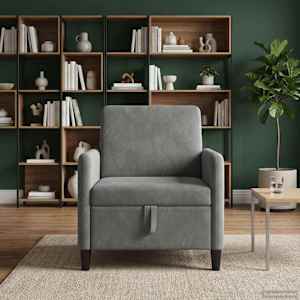 Sofa s úložným prostorem Tmavě šedá 72 x 78 x 87 cm Polyester - obrázek 3