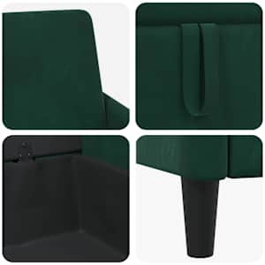 Sofa s úložným prostorem Tmavě zelená 72 x 78 x 87 cm Polyester - obrázek 7