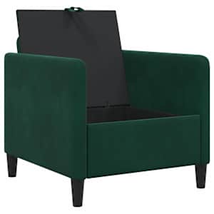 Sofa s úložným prostorem Tmavě zelená 72 x 78 x 87 cm Polyester - obrázek 4