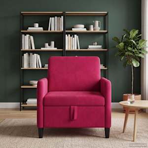 Sofa s úložným prostorem Víno Červené 72 x 78 x 87 cm Polyester - obrázek 3