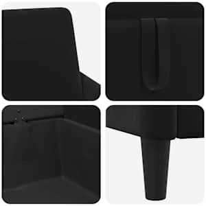 Sofa s úložným prostorem Černá 72 x 78 x 87 cm Polyester - obrázek 7