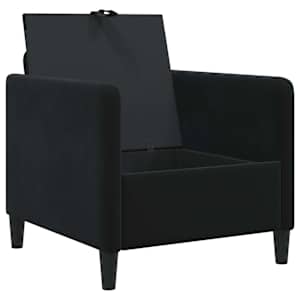 Sofa s úložným prostorem Černá 72 x 78 x 87 cm Polyester - obrázek 4