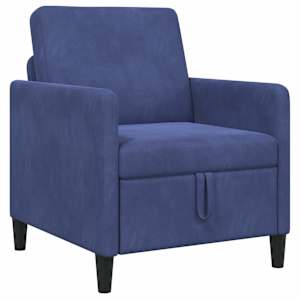vidaXL Sohva koos hoiuruumiga Politsei sinine 72 x 78 x 87 cm