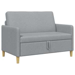 Sofa s úložným prostorem Světle šedá 122 x 78 x 87 cm Polyester - obrázek 2