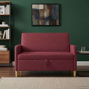 Sofa s shrambo Vinorodna rdeča 122 x 78 x 87 cm Poliester