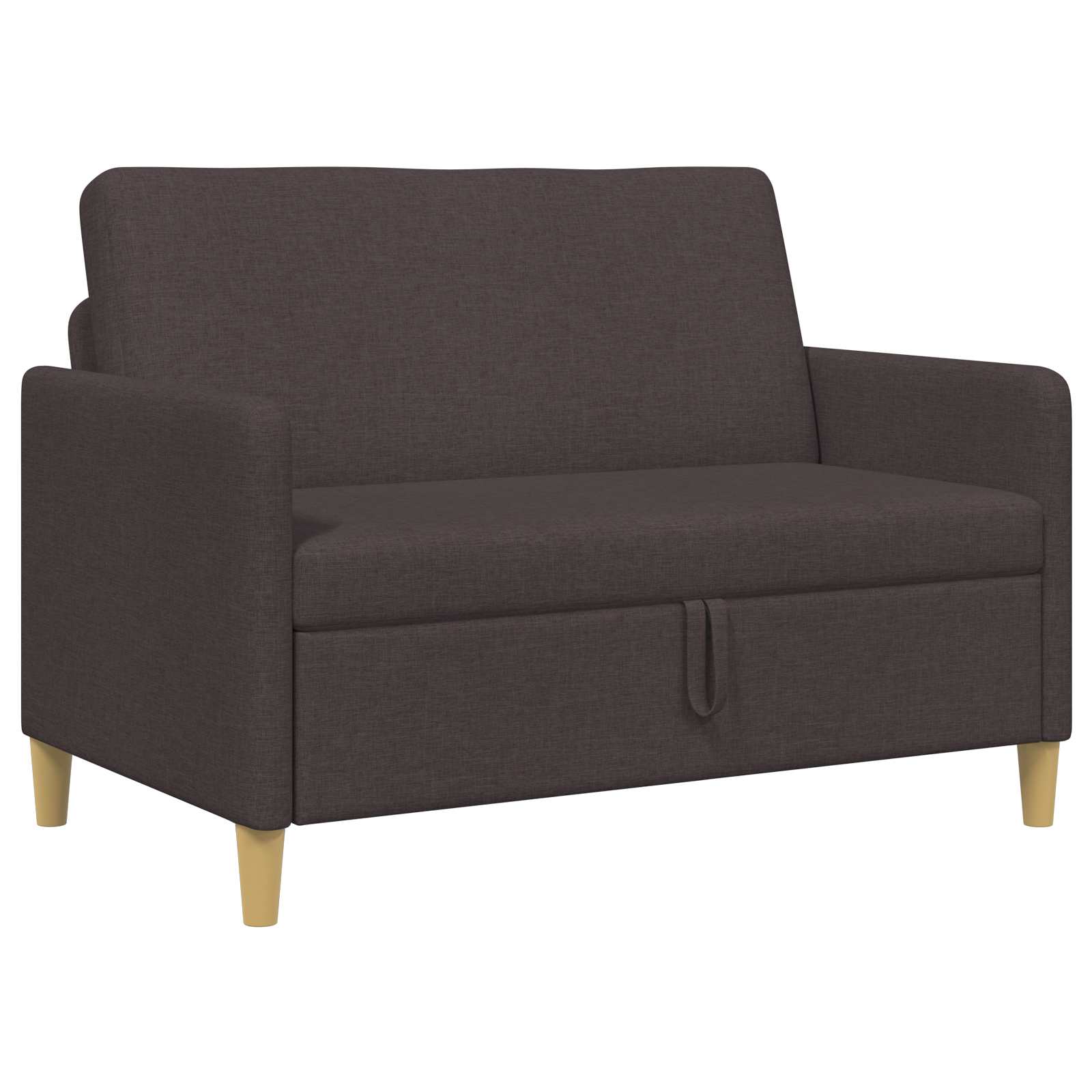 Sofa s shrambo Temno rjava 122 x 78 x 87 cm Poliester - slika 2