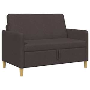 Sofa s úložným prostorem Tmavě hnědá 122 x 78 x 87 cm Polyester - obrázek 2