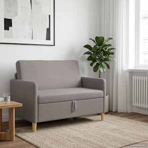 Sofa s úložným prostorem Taupe 122 x 78 x 87 cm Polyester - obrázek 3