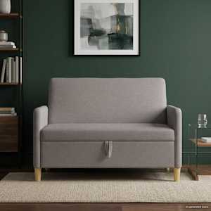 Sofa s shrambo Taupe 122 x 78 x 87 cm Poliester