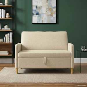 Sofa s shrambo Krem 122 x 78 x 87 cm Poliester