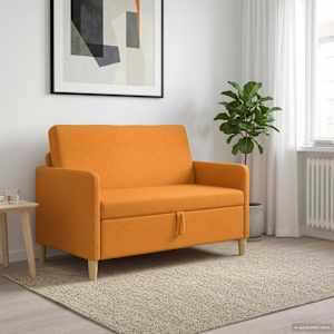Sofa s shrambo Temno rumena 122 x 78 x 87 cm Poliester