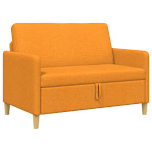 Sofa s úložným prostorem Tmavě žlutá 122 x 78 x 87 cm Polyester - obrázek 2