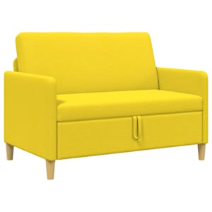 Sofa s úložným prostorem Světlá žlutá 122 x 78 x 87 cm - obrázek 2