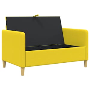 Sofa s úložným prostorem Světlá žlutá 122 x 78 x 87 cm - obrázek 4