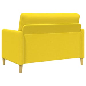 Sofa s úložným prostorem Světlá žlutá 122 x 78 x 87 cm - obrázek 5