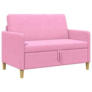 Sofa s úložným prostorem Růžová 122 x 78 x 87 cm Polyester - obrázek 2