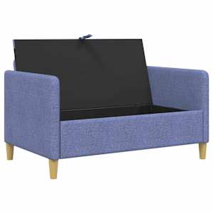 Sofa s úložným prostorem Modrá džínovina 122 x 78 x 87 cm - obrázek 4