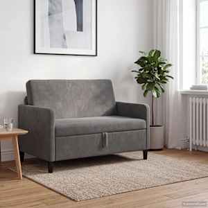 Sofa s úložným prostorem Tmavě šedá 122 x 78 x 87 cm Polyester - obrázek 3