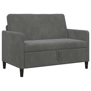 Sofa s úložným prostorem Tmavě šedá 122 x 78 x 87 cm Polyester - obrázek 2