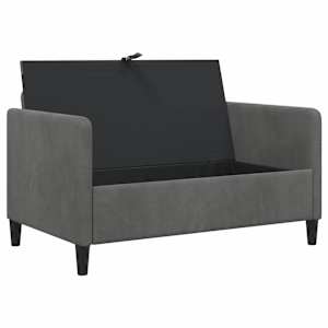Sofa s úložným prostorem Tmavě šedá 122 x 78 x 87 cm Polyester - obrázek 4