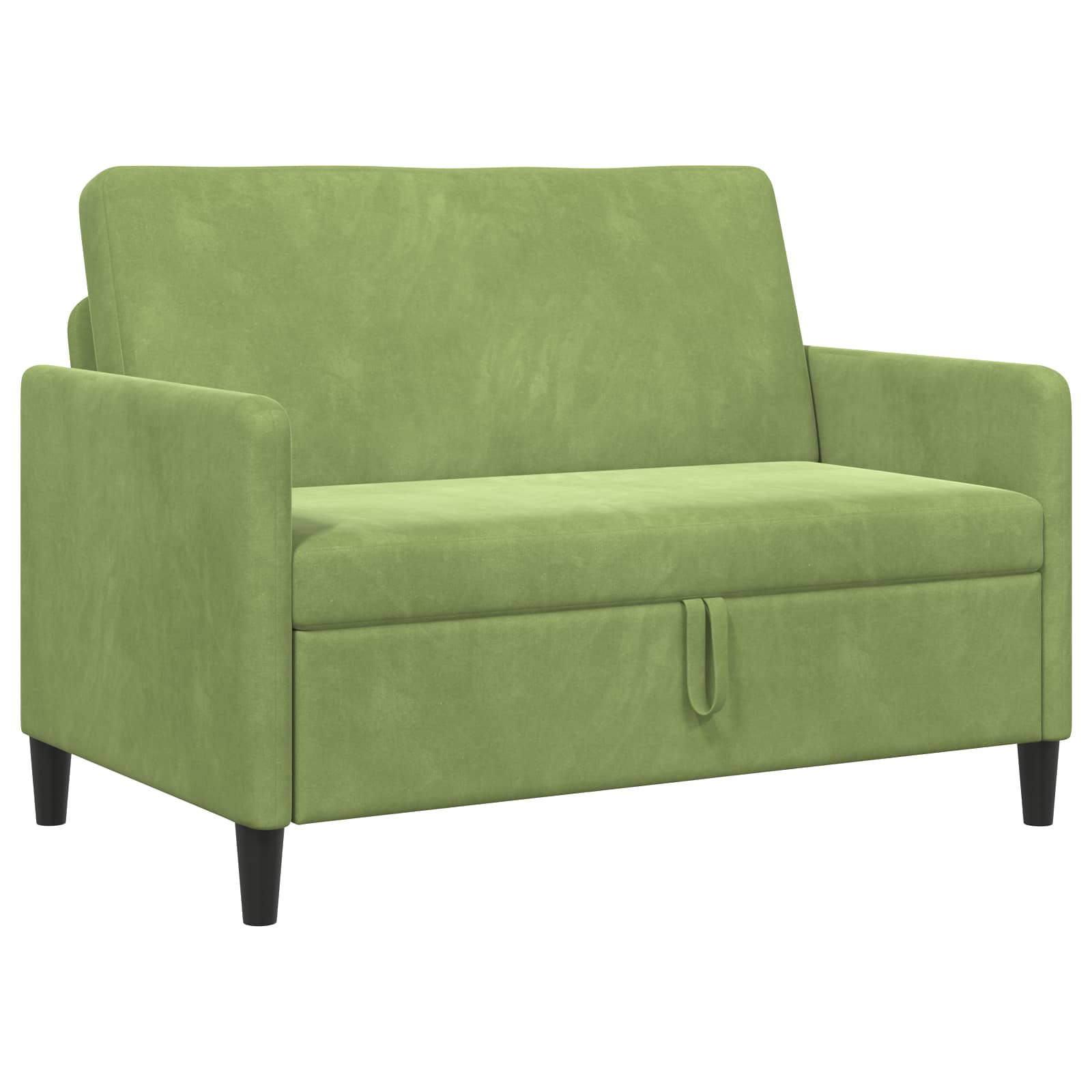 Sofa s shrambo Svetlo zelena 122 x 78 x 87 cm Poliester - slika 2