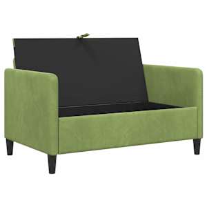 Sofa s úložným prostorem Světlá zelená 122 x 78 x 87 cm - obrázek 4