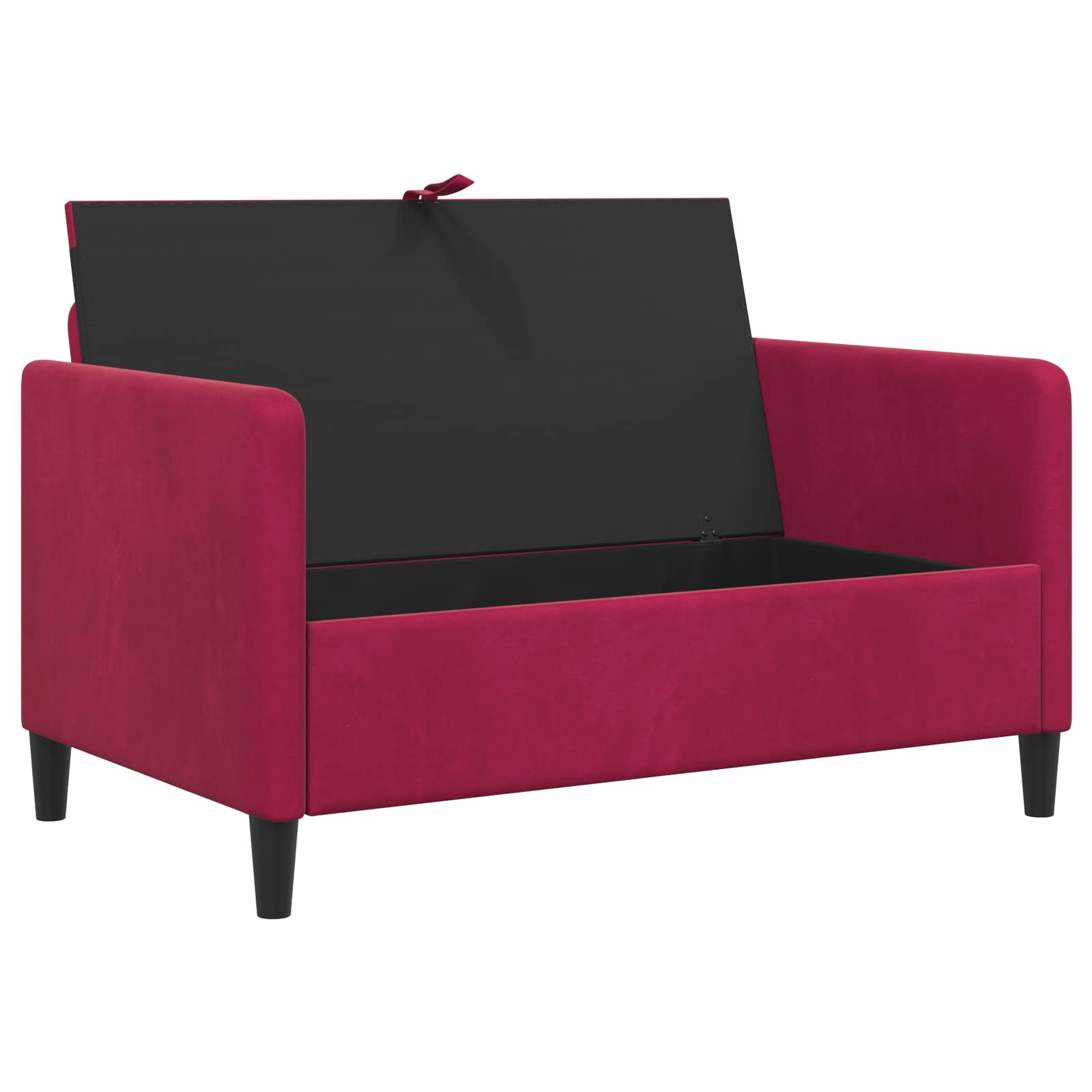 Sofa s shrambo Vinorodna rdeča 122 x 78 x 87 cm Poliester - slika 4