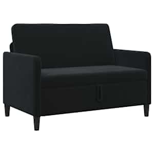Sofa s úložným prostorem Černá 122 x 78 x 87 cm Polyester - obrázek 2
