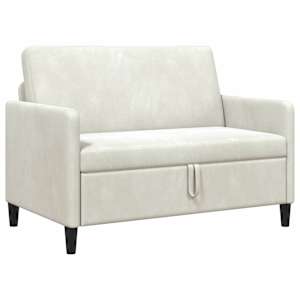 Sofa s úložným prostorem Krémová 122 x 78 x 87 cm Polyester - obrázek 2
