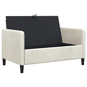 Sofa s úložným prostorem Krémová 122 x 78 x 87 cm Polyester - obrázek 4