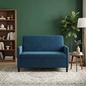 Sofa s úložným prostorem Modrá 122 x 78 x 87 cm Polyester - obrázek 3
